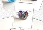 Handmade Glass Fused Dichroic Bangle - FREE DELIVERY