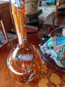Vintage amber vase