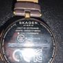 Skagen Hybrid watch SKT1402 T-bar Gold case with brown leather strap smart watch Image 4