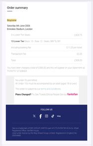 Boyzone Tickets Saturday 6th June