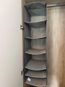 Hanging Wardrobe Storage Organiser 6 Shelves