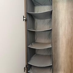 Hanging Wardrobe Storage Organiser 6 Shelves