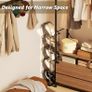 Narrow Shoe Rack 5 Tiers - Slim Tall Shoes Racks for Small Spaces and Corner, Shoe Storage Organiser Cabinet for Hallway, Vertical Shoe Shelf Stand Holder for Shoes and Boots Image 2
