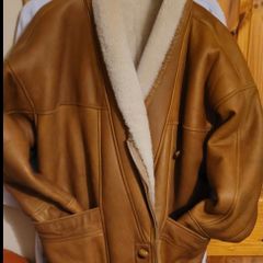 Jacket sheepskin leather jacket