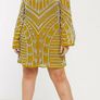 Asos Embellished Dress Mustard Image 4