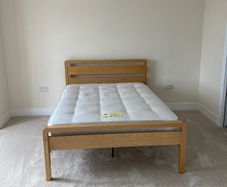 Solid Oak Double Bed Frame