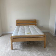 Solid Oak Double Bed Frame
