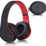 MULTIPLE COLOURS AVAILABLE Wireless Bluetooth Headphones Over Ear, Hi-Fi Stereo Headset with Deep Bass, Foldable and Lightweight, Wired and Wireless Modes Built in Mic for Cell Phones Image 3