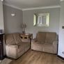 Pair of Parker Knoll 2 seater sofas with matching footstool Image 3