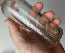 149 - Vintage West Cork Bottling Company Bandon Clear Glass Collectible Decorative Bottle