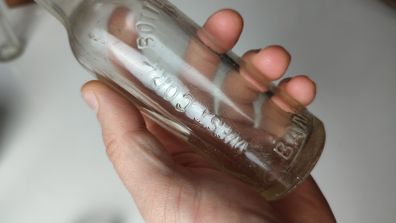 149 - Vintage West Cork Bottling Company Bandon Clear Glass Collectible Decorative Bottle