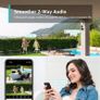 Wifi Surveillance Camera Outdoor PTZ 4MP Three lens 8X Digital Zoom AI Auto Tracking Humanoid Detection 4MP Security Camera Image 3