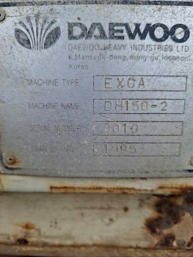 Track Machine Daewoo DH150 Stroke 2