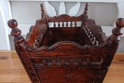 Wooden baby doll crib