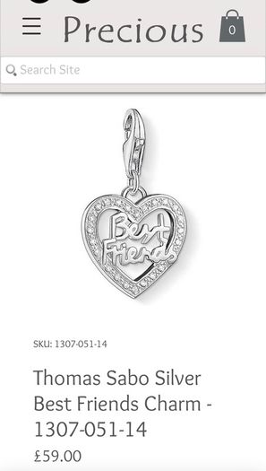 Thomas Sabo Charm  Pendant Best Friend