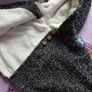 12m, With Tags Carter's fuzzy-lined hooded cape poncho for baby girls Image 9