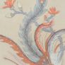 vintage chinese silk Embroidered picture in frame birds of paradise sunset(GAR) Image 9