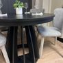 Axis Black Extendable Dining Table  100 to 140cm Image 3