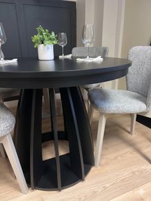 Axis Black Extendable Dining Table  100 to 140cm