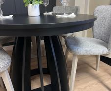 Axis Black Extendable Dining Table  100 to 140cm
