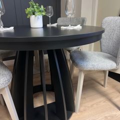Axis Black Extendable Dining Table  100 to 140cm