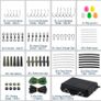 NEW SALE | 278pcs Carp Fishing Tackle Job Lot in Box Clips Hooks Quick Change Swivel Links Shrink Tubes Corn Rubbers Terminal Tackles Green Black Image 2