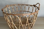 Natural rattan Basket storage Ikea Snidad