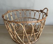 Natural rattan Basket storage Ikea Snidad