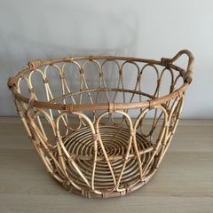 Natural rattan Basket storage Ikea Snidad