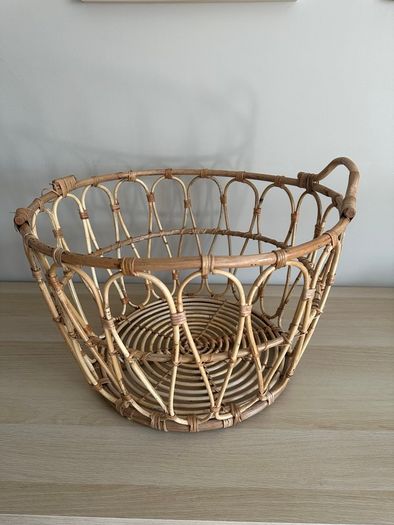 Natural rattan Basket storage Ikea Snidad