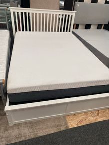 Double Wooden Ottoman Storage Bed, Gas Lift