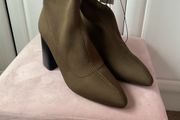 ankle boot sock boot size 40 khaki boot