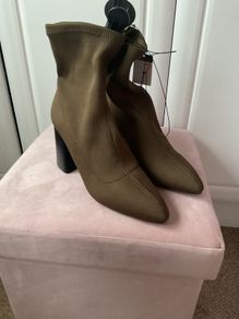 ankle boot sock boot size 40 khaki boot