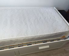 Ikea Brimnes bed and Pocket sprung mattress