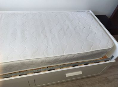 Ikea Brimnes bed and Pocket sprung mattress