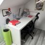 Large White Office Desk / Study Desk Image 2