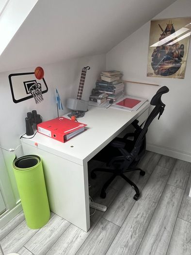 Large White Office Desk / Study Desk