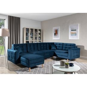 Corner Sofa Bed CORTEZ U shape model with bedding space and big sleeping area