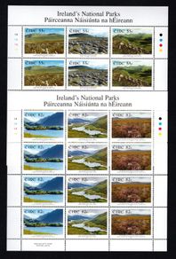 2011 Ireland National Parks of Ireland  Commemorative Stamps Sheetlet Plate 1A1A1A1A Mint Never Hinged (MNH)