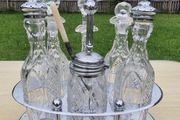 Antique spice set (also known as a kitchen cabaret or cruet set)