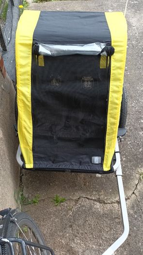 Double Child Bike Trailer | 2 Seat Child Baby Bicycle Trailer