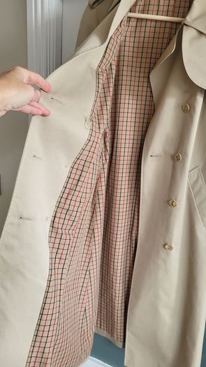 Vintage 1970's Dannimac trench coat Sz Fit 12 UK - See similar BURBERRY trench for 850 euro on Pre-Loved website