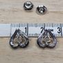 Sterling Silver 925 Open Heart Stud Earrings Heart Cut Cubic Zirconia Image 5