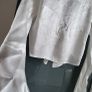 BERSHKA white satin style crop tie top with bell sleeve - Sz XS (Fit 6-8UK) - Rrp 29.99 Image 6