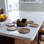 mid century teak coasters Image 2