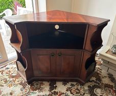 Vintage Mahogany TV Corner Cabinet