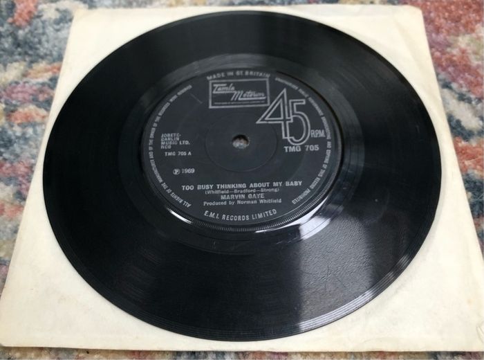 Marvin Gaye - Too Busy Thinking About My Baby (1969) 7"