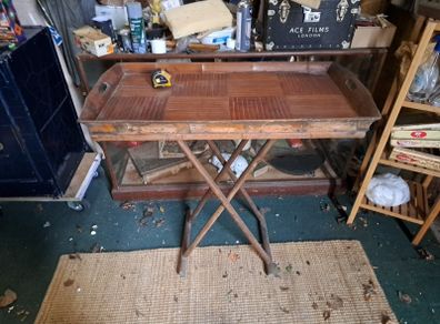 Antique Bamboo Butlers Tray