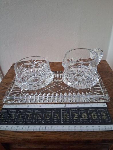Dublin Crystal Sugar/Creamer set