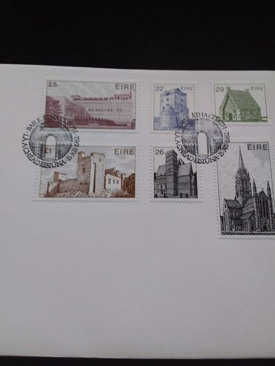 Ireland Stamps : Third Definitive Series , Irish Architecture , High Values , First Day Cover - 1982